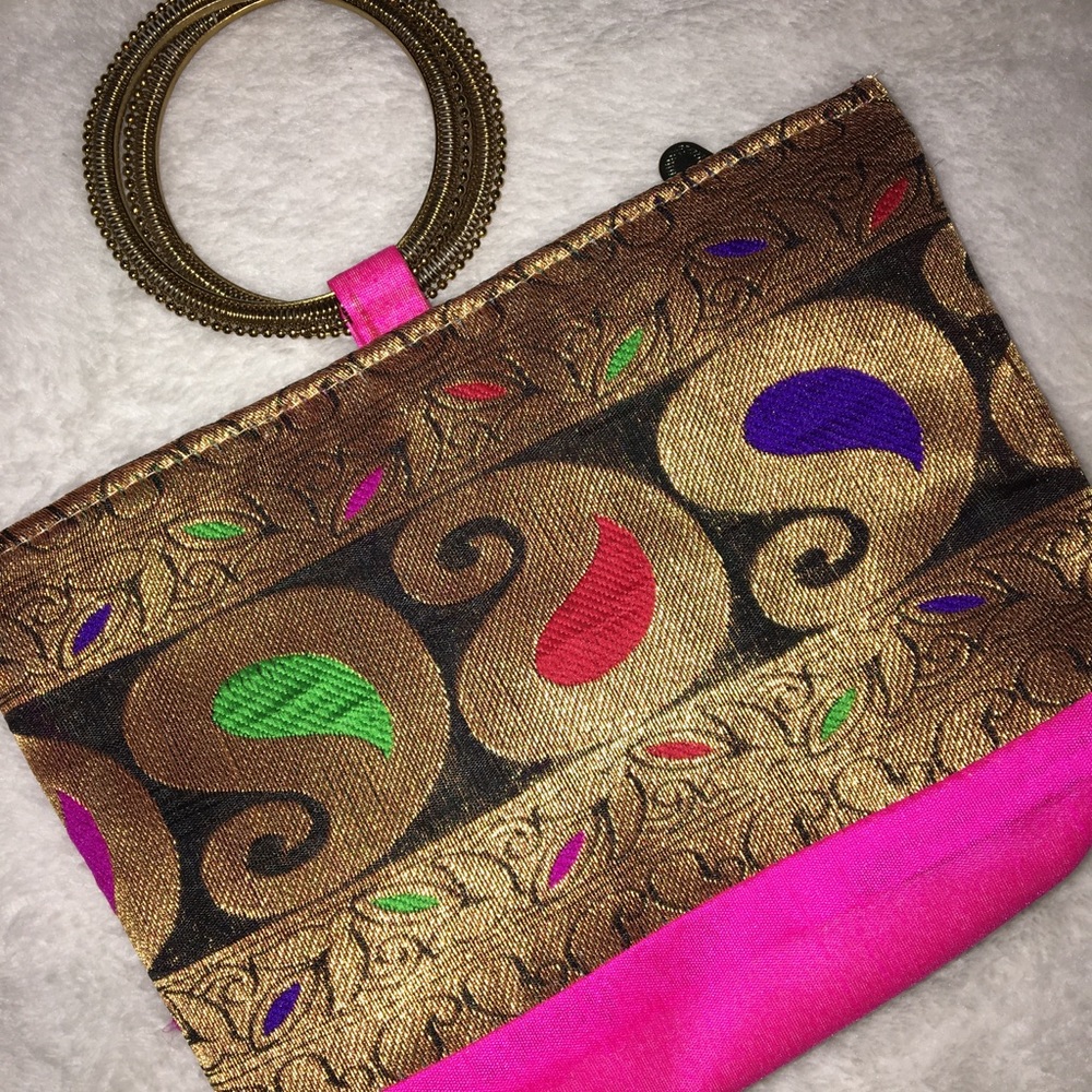 Pink mini purse